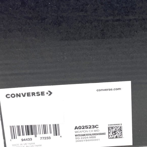 Converse Weapon CX High Top Multi White Leather Women's Size Sneakers A02523C - Picture 7 of 8